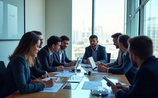 Emirates Net Solutions team in Dubai office